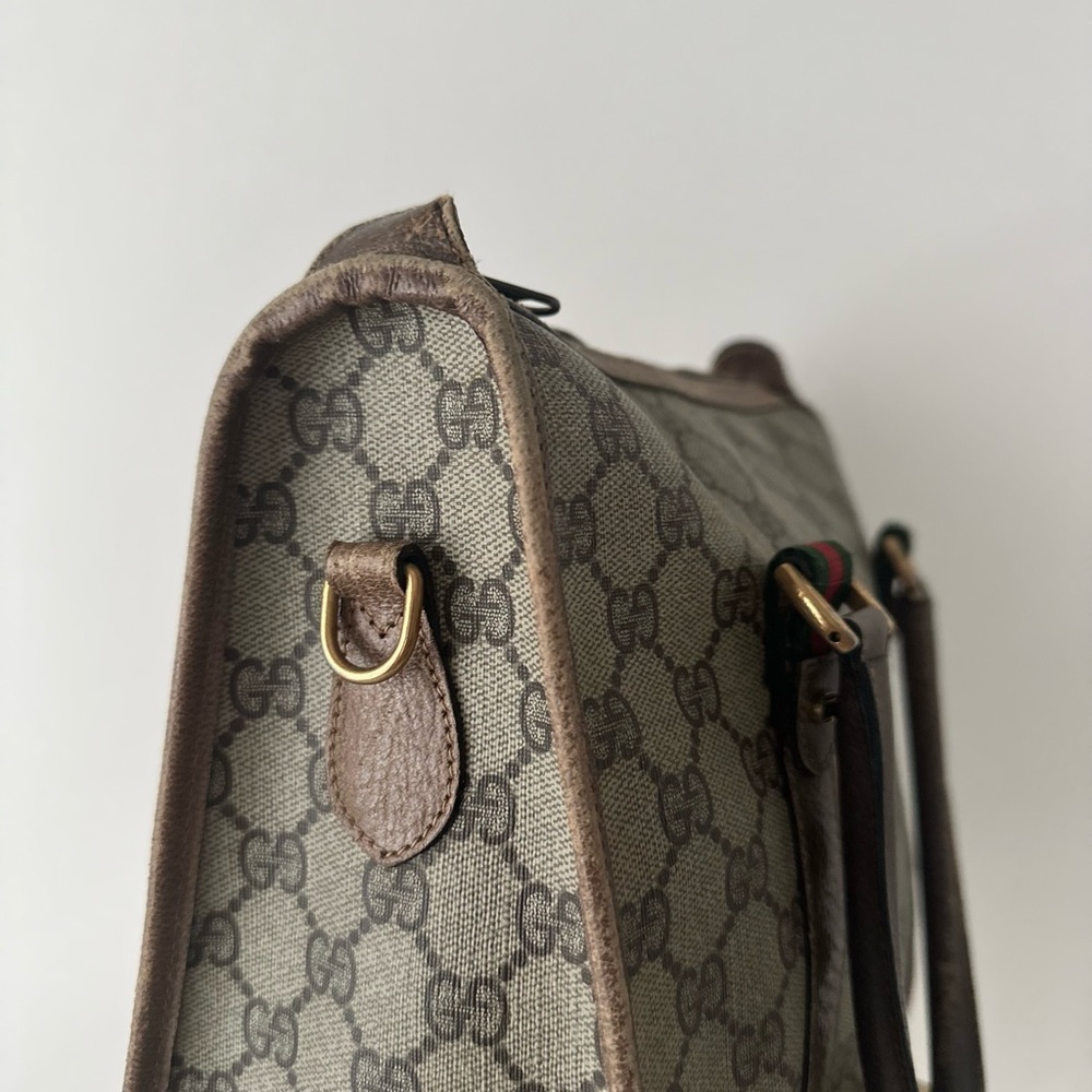 OFFERS!! Vintage Gucci Project Bag ! Gucci Top Handle Mini Boston Bag Beater - Picture 4 of 16